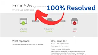 100% Resolved: Invalid SSL certificate error code 526 Cloudflare | Step by Step | Digital Rill