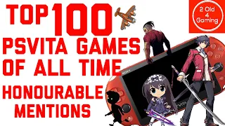 Top 100 PS Vita games of all time: Honourable Mentions