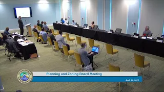 Planning & Zoning Board Meeting April 14, 2022