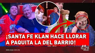 Santa Fe Klan y Paquita La Del Barrio viven emotivo momento en los Premios De La Radio 2022