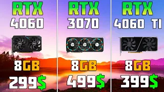 RTX 4060 vs RTX 3070 vs RTX 4060 Ti | 1080p, 1440p Test