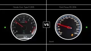 Ford Focus RS 2016 VS TYPE R 2015 / 0-200 KMH