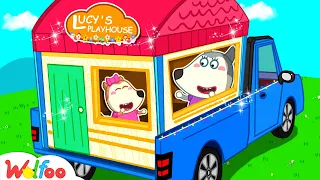 Wow! A New Playhouse on the Truck - Wolfoo Makes DIY Playhouse for Kids 🤩 Wolfoo Kids Cartoon