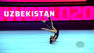 Uzbekistan (UZB) - 2022 Acrobatic Worlds, Baku (AZE) - Dynamic Qualification  Mixed Pair