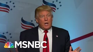 Teleprompter Trips Up Donald Trump | Rachel Maddow | MSNBC