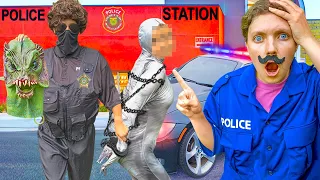 Arrested POND MONSTER as Undercover Police Agent (Face Reveal Investigation)