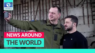 Pres. Zelensky Visits Ukrainian Troops In Donetsk Region  +| More Around The World In 5