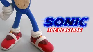 How to Sonic the hedgehog MOVIE 👟 | Clay Tutorial | Timelapse |AIR snow🔥