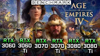 Age of Empires 4 // Benchmark // RTX 3060 / 3060 Ti / 3070 / 3070 Ti / 3080 / 3080 Ti