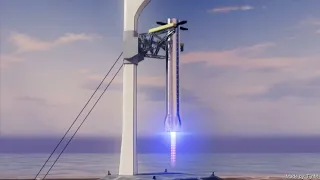 SpaceX catching their super heavy booster (animation) | SpeedingQuanta |