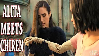 Alita (Rosa Salazar) meets Chiren (Jennifer Connelly) | Alita: Battle Angel Original Movie Clip 4k