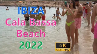 Cala Bassa is the best beach in Ibiza ! 4K Spain IBIZA