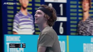 Andrey Rublev Failed the Smash and Laughed it off 😂