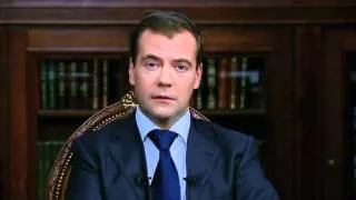 Президент РФ Медведев - интервью от 30.09.2011. Medvedev - interview