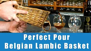 Perfect Pour of a Belgian Beer Using the Belgian Lambic Basket - by Joe, the Beer Teacher