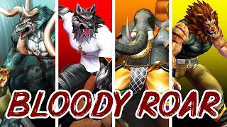 Bloody Roar 1 + 2 + 3 + 4 + Primal Fury - All Bosses + Endings [YUGO]