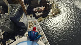 Amazing Spider-Man 2 Intro Web Swing on Marvel's Spider-Man PC Gameplay