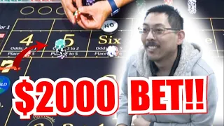 🔥CRAZIEST STRATEGY EVER?!🔥 30 Roll Craps Challenge - WIN BIG or BUST #258