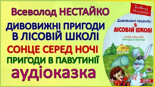 🎧 Аудіоказка | Пригоди у лісовій школі: Сонце серед ночі та Пригоди в Павутинії | Всеволод Нестайко