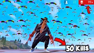 🔥First Time 50 Kills Challenge With SANTINO Charcter Only Factory Roof ||🔥Factory Top Challenge