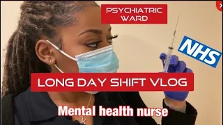 A day in the life of a mental health nurse | long day VLOG| NHS (UK)| Inpatient ward|Nurse Vlog 1