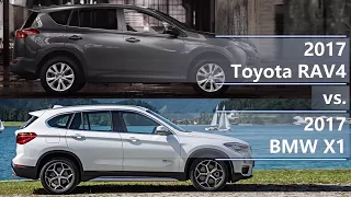 2017 Toyota RAV4 vs 2017 BMW X1 (technical comparison)