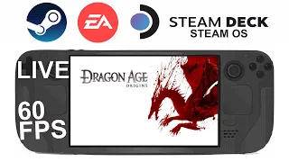 Dragon Age Origin (EAapp) on Steam Deck/OS in 800p 60Fps (Live)