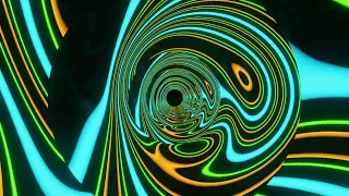 4K Video Ultra HD 60 FPS VJ LOOP NEON Gold Teal Green Black Abstract Background Video Screensaver