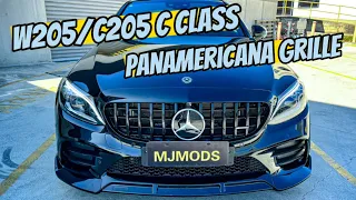 Retrofit Panamericana Style Front Grille For W205 C205 A205 C Class C43 C300 C250| MJ Mods Australia