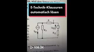 Klausuraufgaben in E-Technik automatisch lösen #Short