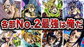 歴代ジョジョの各部で大活躍したNo2キャラで誰が最強なのか？をランキングでまとめてみた【ゆっくり解説】