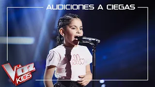 Macarena Estévez canta 'Bienvenidos' | Audiciones a ciegas | La Voz Kids Antena 3 2022