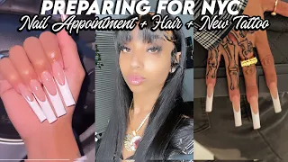 A  CHAOTIC WEEK IN MY LIFE | NYC Trip Prep + Nail Appointment + New Tattoos + New Wig Ft Silvax