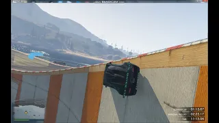 GTA Online Stunt Race - How to do wall ride trick