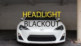 Scion FRS: How to Blackout Front Headlights