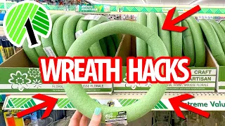 Grab $1 WREATHS from the Dollar Store for these STUNNING HACKS! Dollar Tree 2023