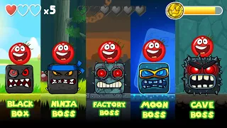 RED BALL 4: TOMATO BALL ALL LEVELS (15, 30, 45, 60, 75) ALL BOSSES ONE LIVES SUPERSPEED GAMEPLAY