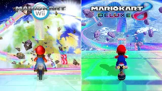 Rainbow Road Comparison: Mario Kart Wii vs Mario Kart 8 Deluxe