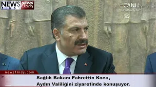 #Canlı - Sağlık Bakanı Fahrettin Koca, Aydın Valiliğini ziyaretinde konuşuyor.