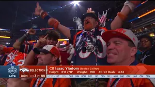 Broncos select  Isaac Yiadom No  99 in the 2018 NFL Draft | Apr 28, 2018