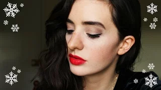 CHRISTMAS & HOLIDAY INSPIRED MAKEUP TUTORIAL | VLOGMAS #23