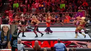 WWE Raw 12/11/17 Absolution meets the entire women Locker room