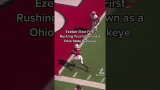 Ezekiel Elliot First and Last Rushing Touchdown as a Ohio State Buckeye tiktok #shorts