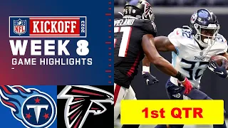 Tennessee Titans vs. Atlanta Falcons Full Highlights 1st QTR | NFL Week 8, 2023