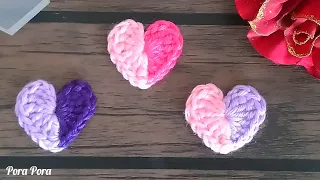 How to Crochet A Heart I Crochet Small Heart I Valentines Crochet Ideas