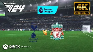 EA FC 24 - Tottenham vs Liverpool | Premier League | NextGen - Series X [4K60FPS]