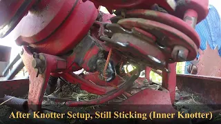 Massey Ferguson Model 12 Knotter, Slo-Mo before and after knife sharpening.