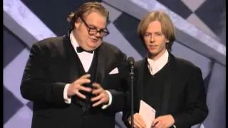 Chris Farley and David Spade at the Oscars®