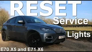 How to reset the service light on a BMW E71 X6  E70 X5  QUICK. oil, brake fluid, brake pads