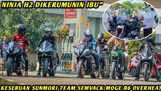 SUNMORI PAKE NINJA H2 MACET"AN MOGE R6 SAMPE OVERHEAT‼️